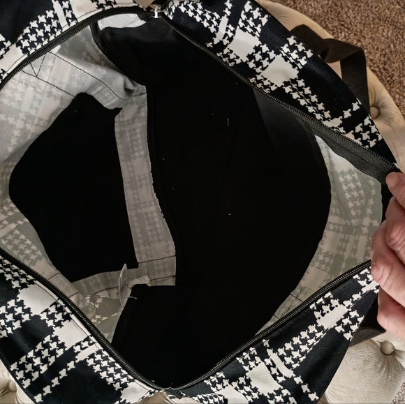 THIRTY ONE Away For The Weekend, Houndstooth Plaid, NWOT, Black And White - Picture 9 of 11